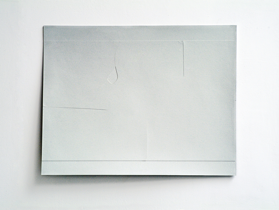 Poupak Sarah Shoughi, Cut (grey) (2013)